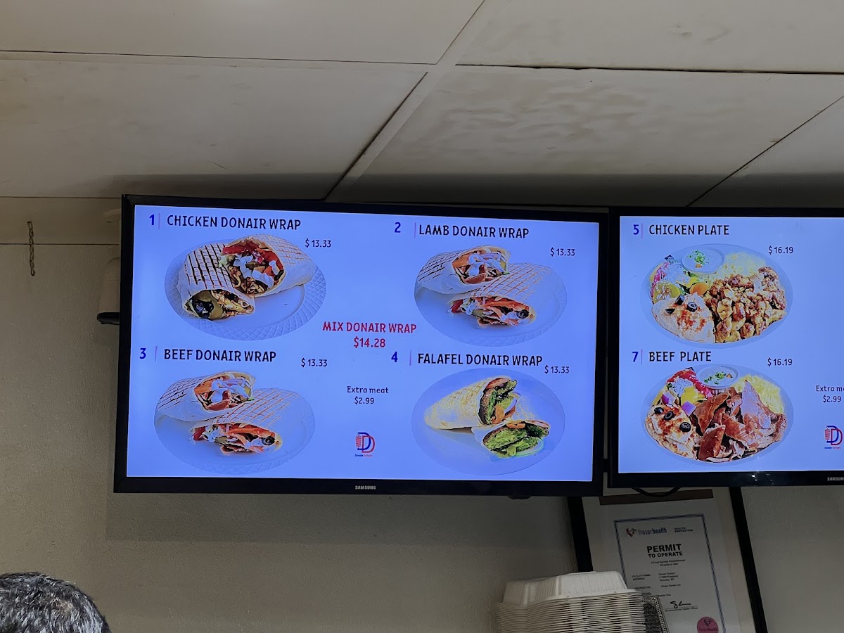 Donair Delight Menu - Image 2